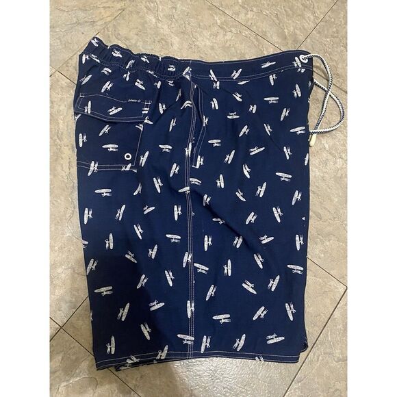Johnnie-O‎ Men's Sz L Mallon Swim Wake Surfing Trunks Twilight Blue Colorway - Picture 6 of 7